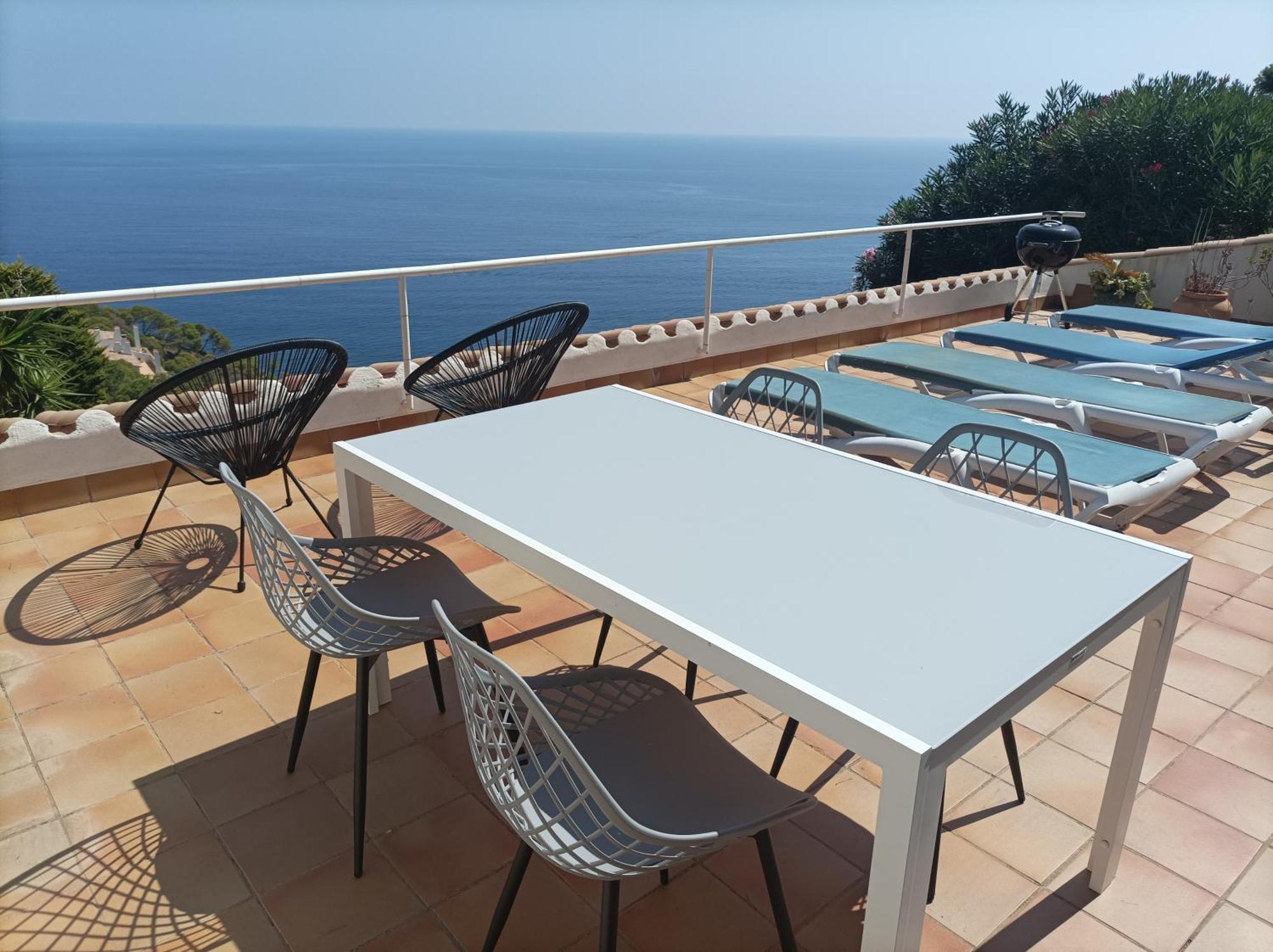 "La Terrasse De La Mer 8" -Climatisation-Wifi-Bbq -Piscine-Parking Begur Exterior photo